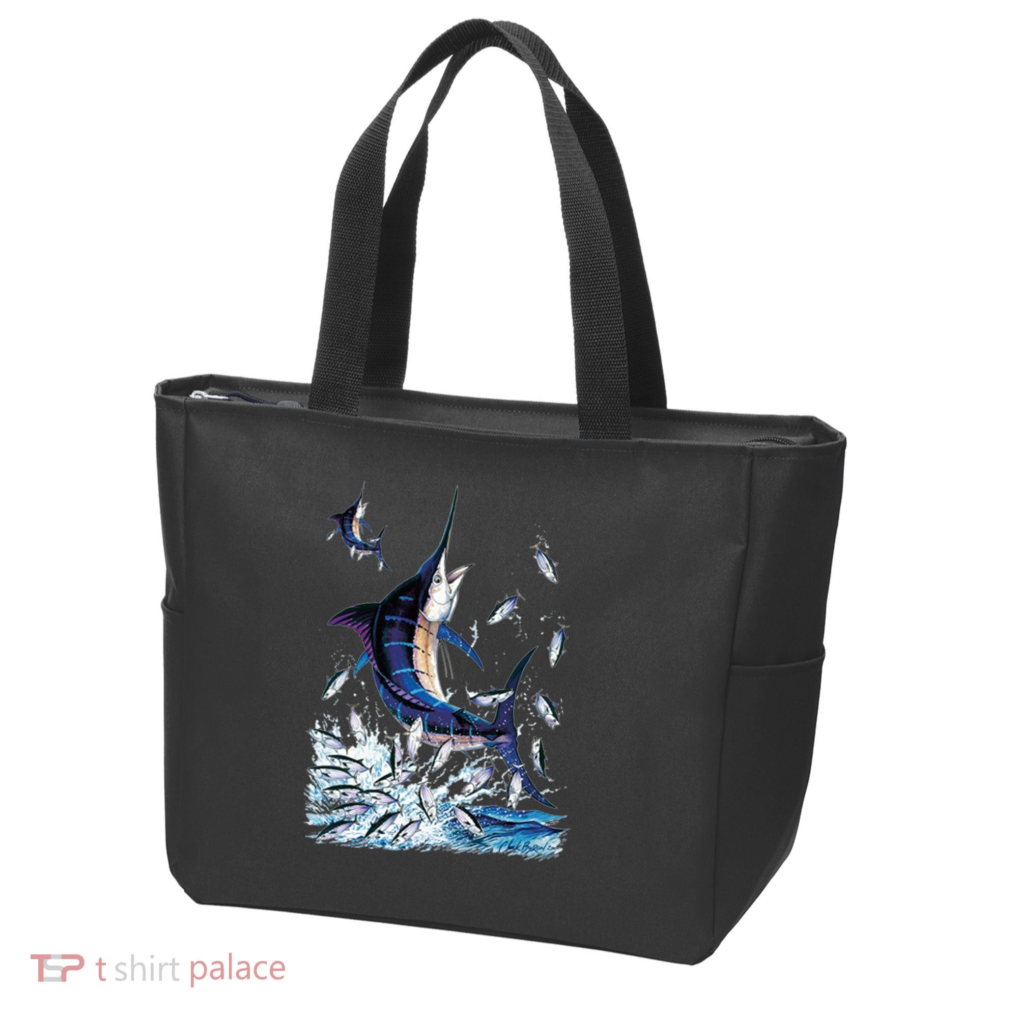 Blue Marlin Fishing Tote Bag