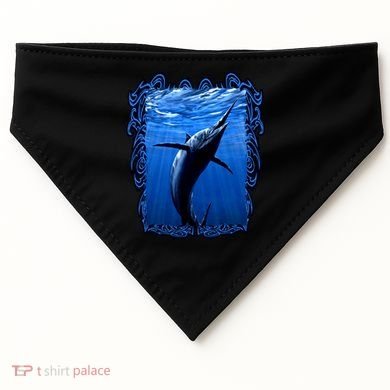 Blue Marlin Underwater USA-Made Doggie Bandana