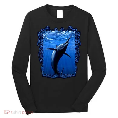 Blue Marlin Underwater Long Sleeve Shirt