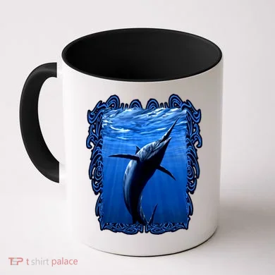 Blue Marlin Underwater Coffee Mug