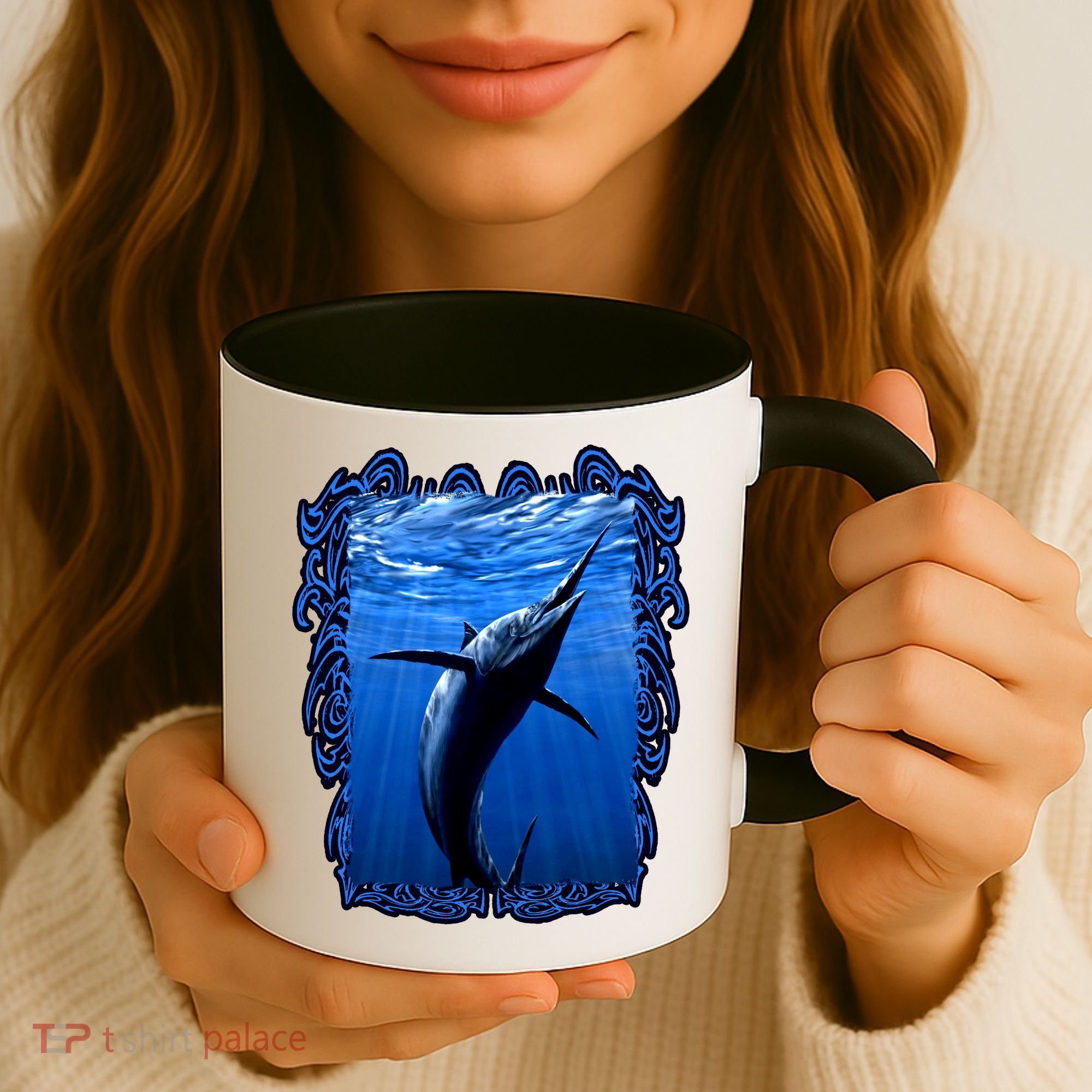 Blue Marlin Underwater Coffee Mug