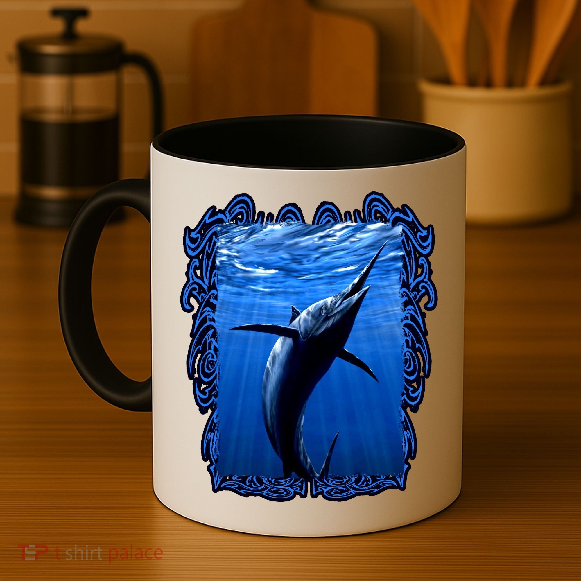 Blue Marlin Underwater Coffee Mug