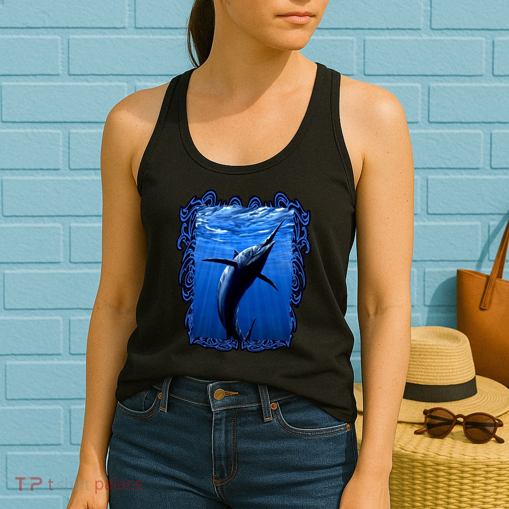 Blue Marlin Underwater Women's Tank Top