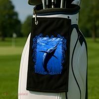 Blue Marlin Underwater Golf Towel thumb 2