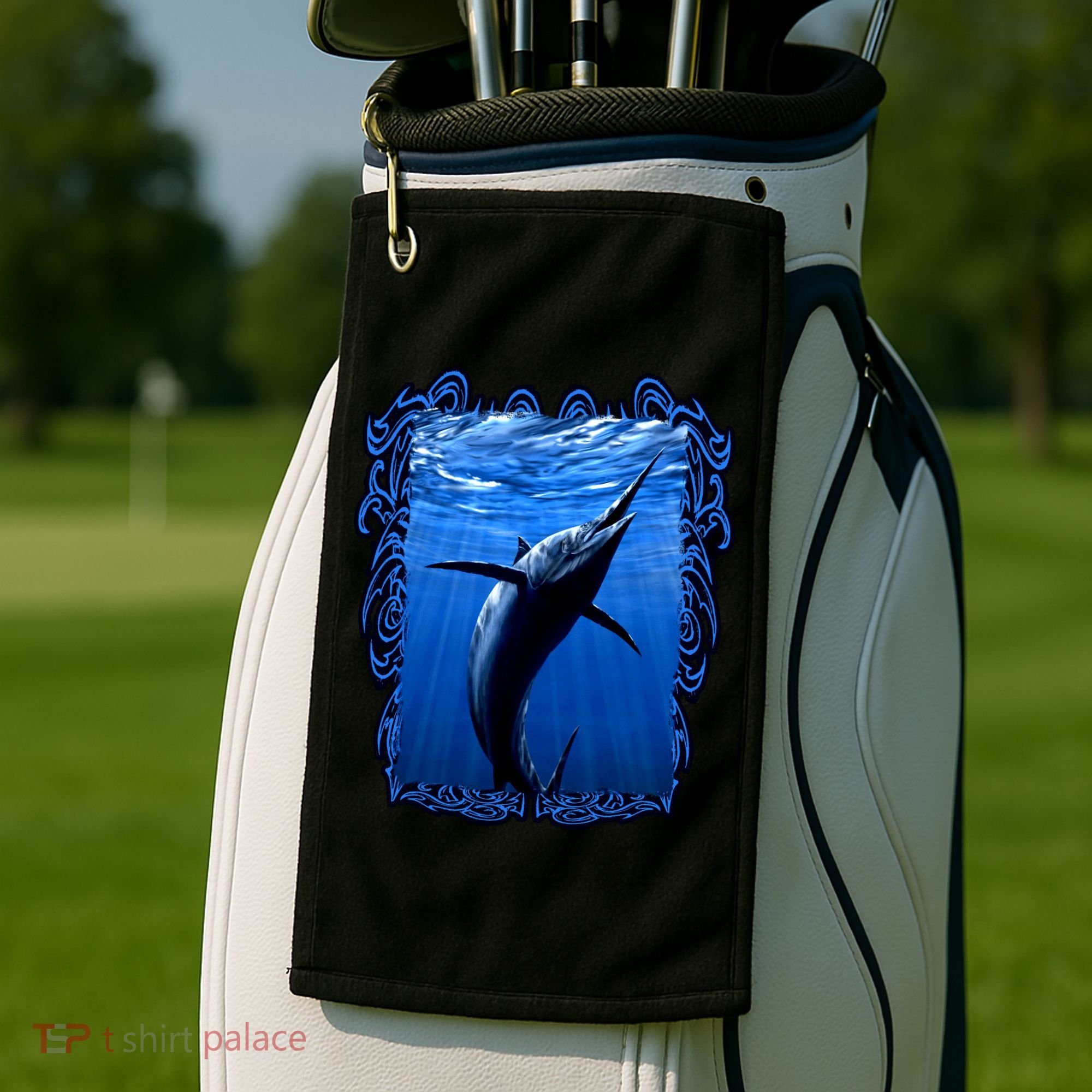 Blue Marlin Underwater Golf Towel