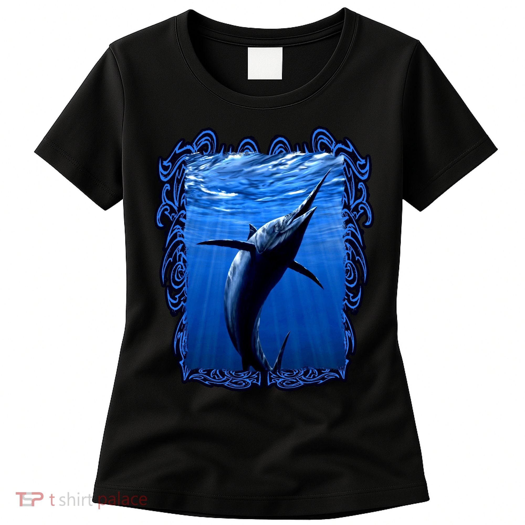 Blue Marlin Underwater Women's T-Shirt