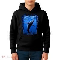 Blue Marlin Underwater Kids Hoodie thumb 4