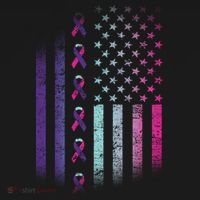 Blue Pink Teal Ribbon Flag Thyroid Cancer Awareness Toddler Hoodie thumb 2