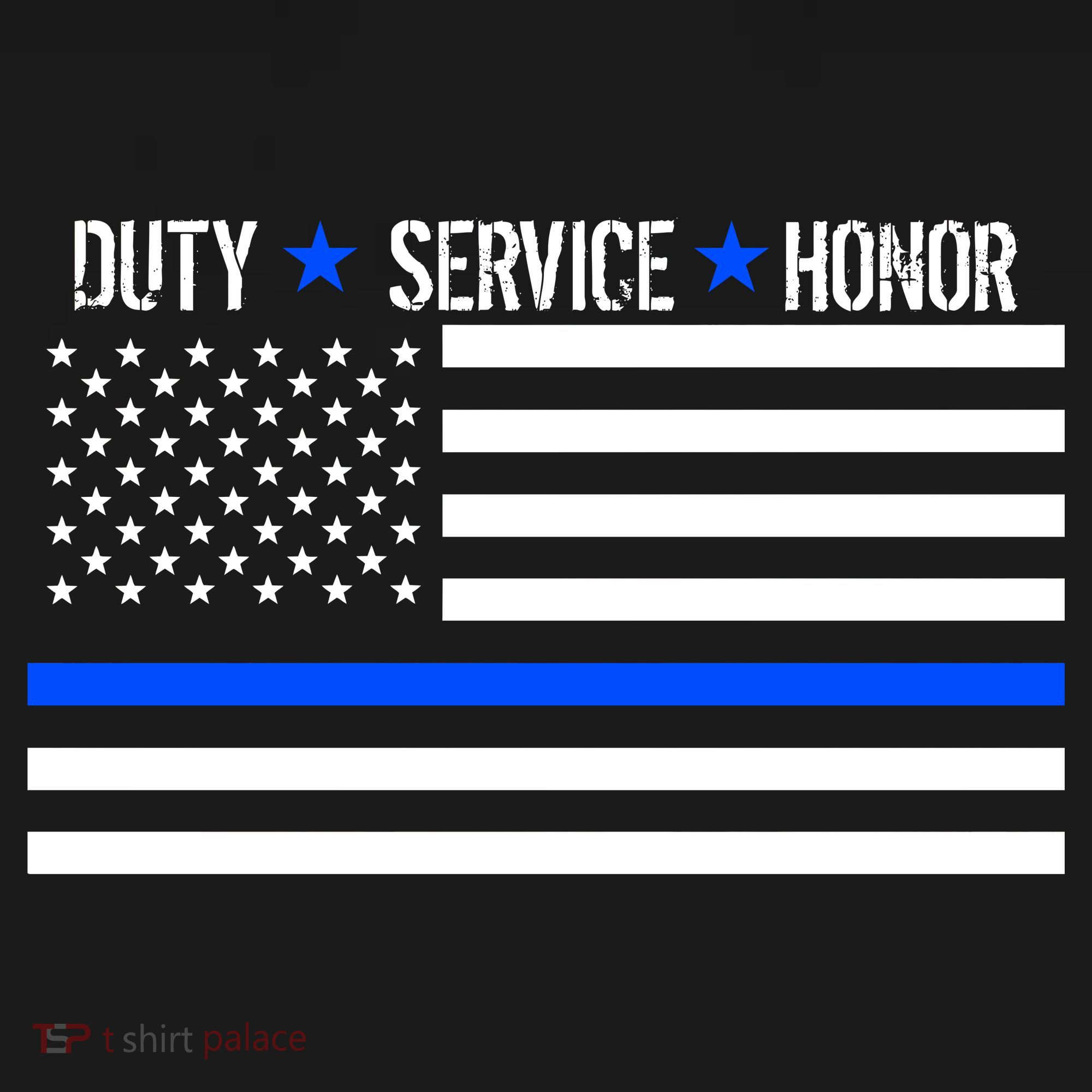 Blue Ribbon USA Flag Support Police Women's Long Sleeve Shirt