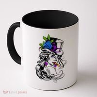 Blue Rose Smoking Lady Icon Coffee Mug thumb 0
