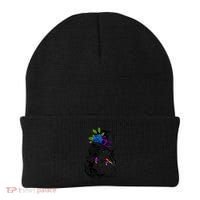 Blue Rose Smoking Lady Icon Beanie thumb 0