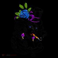 Blue Rose Smoking Lady Icon Ornament thumb 1
