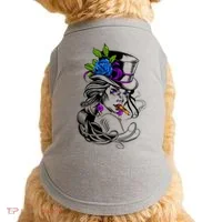 Blue Rose Smoking Lady Icon Doggie Tank thumb 0