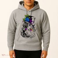 Blue Rose Smoking Lady Icon Hoodie thumb 2