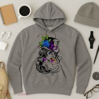 Blue Rose Smoking Lady Icon Hoodie thumb 3