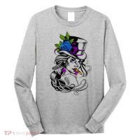 Blue Rose Smoking Lady Icon Long Sleeve Shirt thumb 0