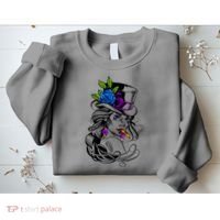 Blue Rose Smoking Lady Icon Sweatshirt thumb 2
