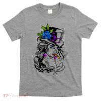 Blue Rose Smoking Lady Icon T-Shirt thumb 0