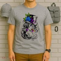 Blue Rose Smoking Lady Icon T-Shirt thumb 6