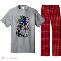 Blue Rose Smoking Lady Icon Pajama Set thumb 0