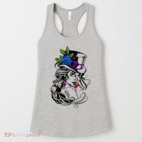 Blue Rose Smoking Lady Icon Women's Tank Top thumb 0