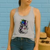 Blue Rose Smoking Lady Icon Women's Tank Top thumb 2