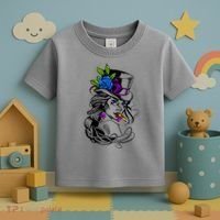 Blue Rose Smoking Lady Icon Toddler T-Shirt thumb 3