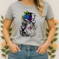 Blue Rose Smoking Lady Icon Women's T-Shirt thumb 2
