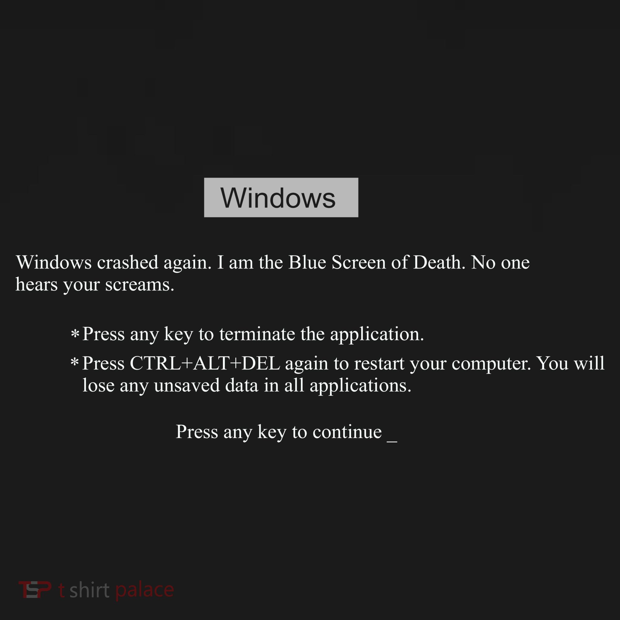 Blue Screen Of Death Windows Ornament
