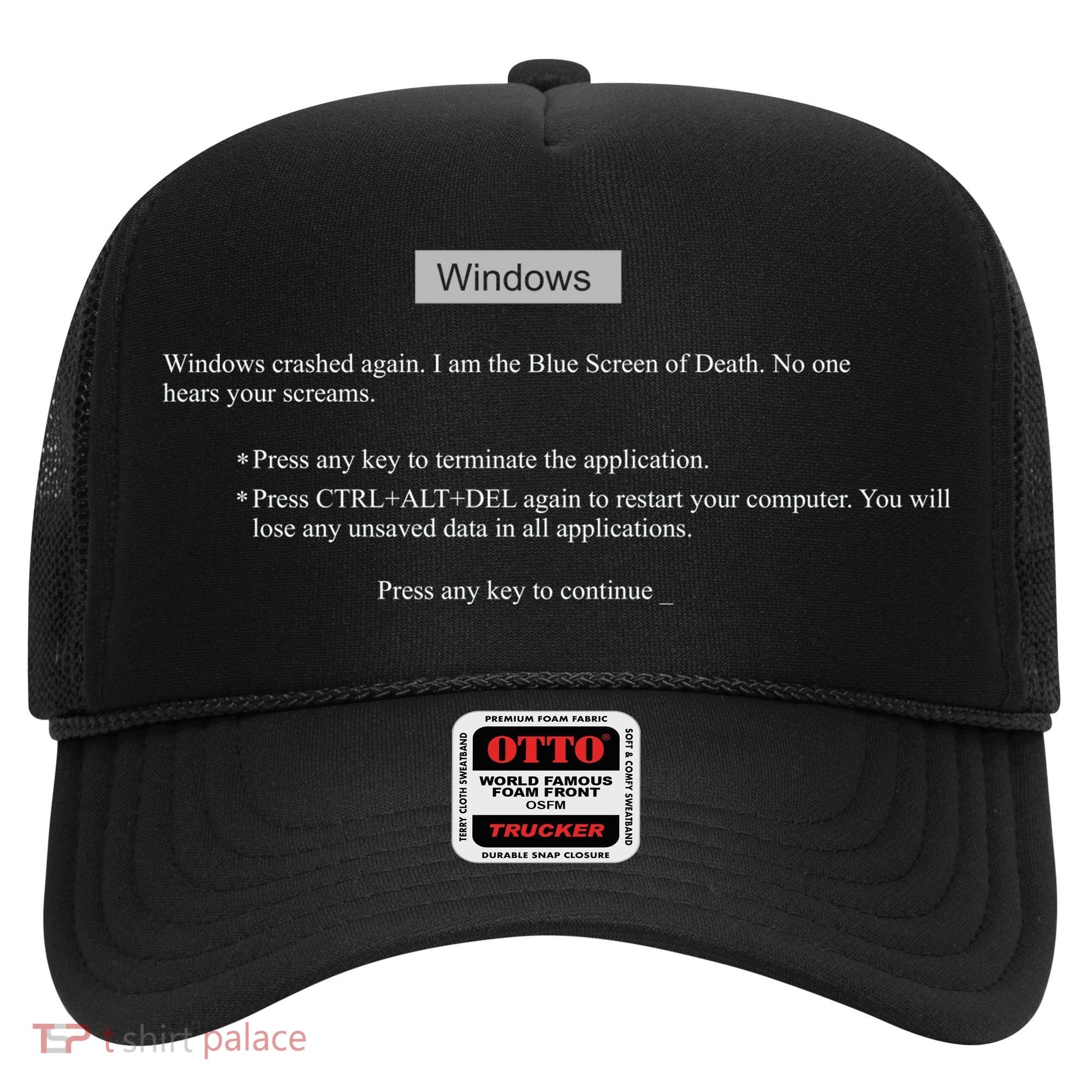 Blue Screen Of Death Windows Hat