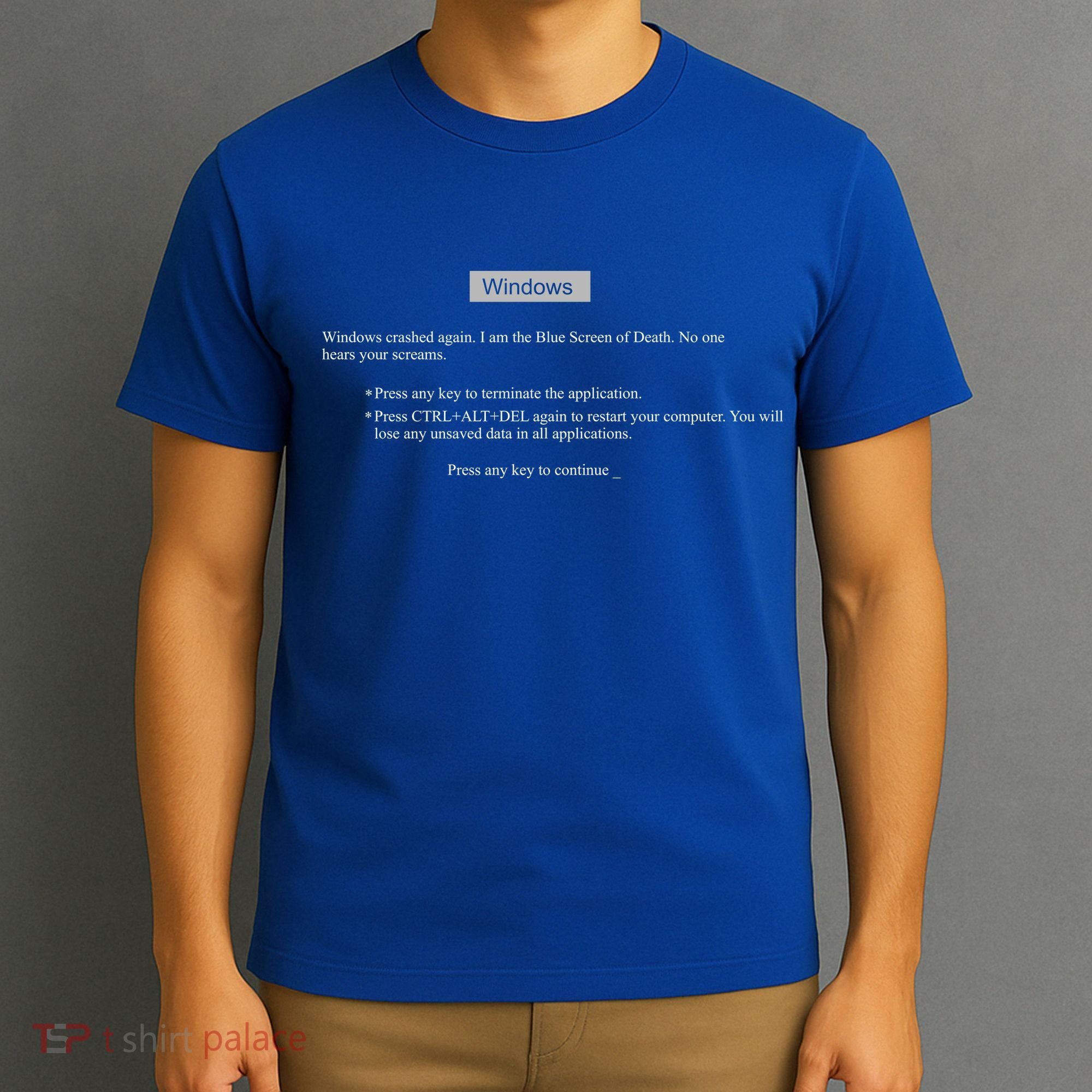 Blue Screen Of Death Windows T-Shirt