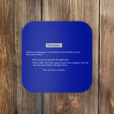Blue Screen Of Death Windows Coaster