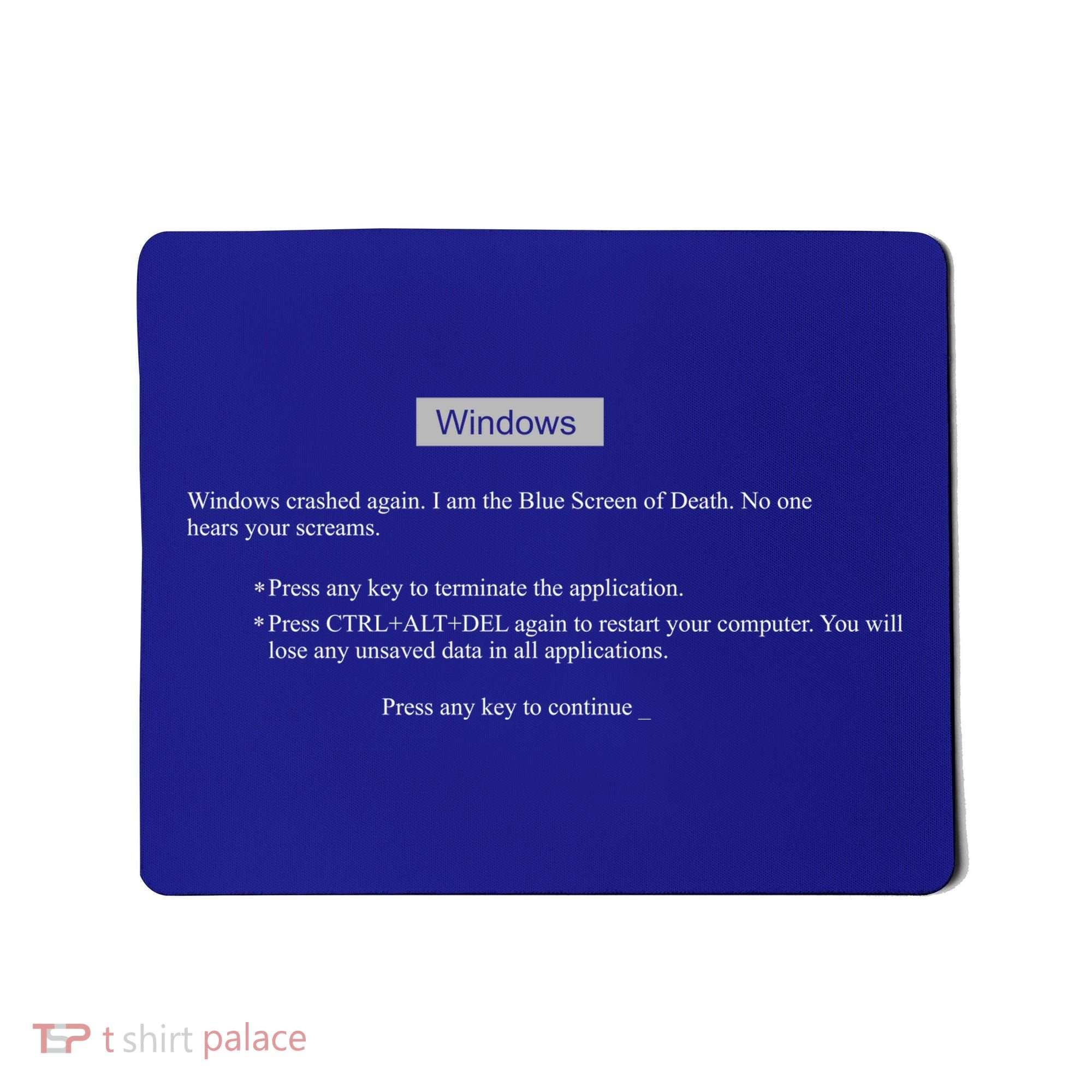 Blue Screen Of Death Windows Mousepad