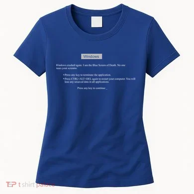 Blue Screen Of Death Windows Women's T-Shirt