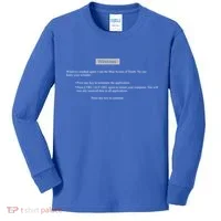 Blue Screen Of Death Windows Kids Long Sleeve Shirt thumb 0
