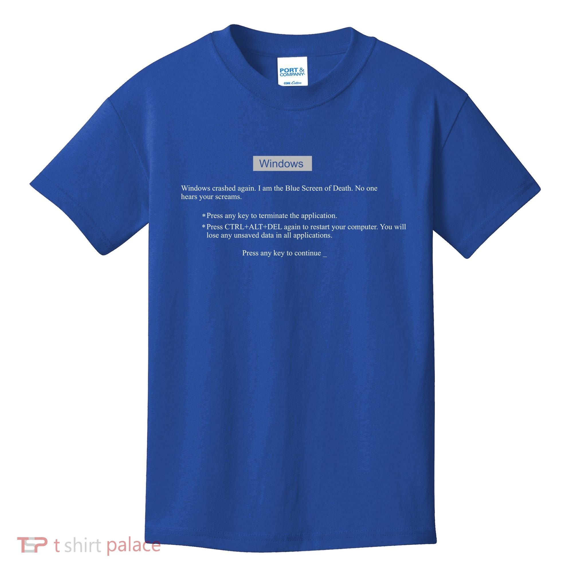 Blue Screen Of Death Windows Kids T-Shirt