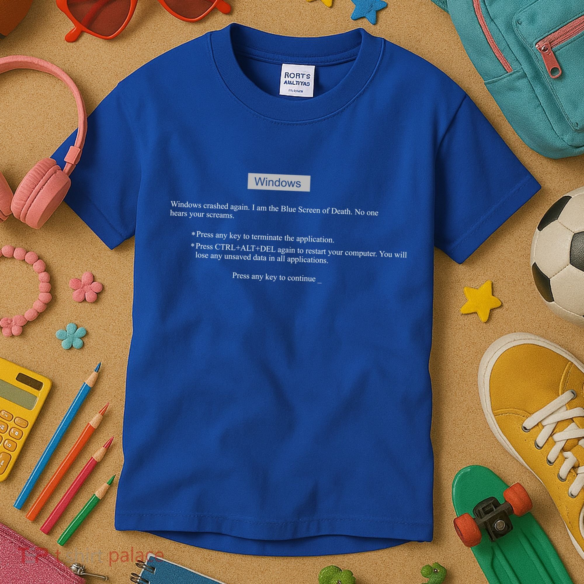Blue Screen Of Death Windows Kids T-Shirt