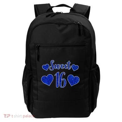  Blue Sparkle Sweet 16 Birthday  Backpack