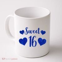  Blue Sparkle Sweet 16 Birthday  Coffee Mug thumb 0
