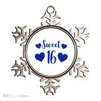  Blue Sparkle Sweet 16 Birthday  Ornament thumb 0