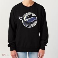 Blue Whale Great Wave Women's Sweatshirt thumb 0