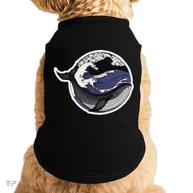 Blue Whale Great Wave Doggie Tank