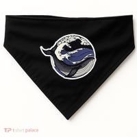 Blue Whale Great Wave USA-Made Doggie Bandana thumb 0