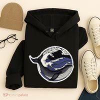 Blue Whale Great Wave Hoodie thumb 4