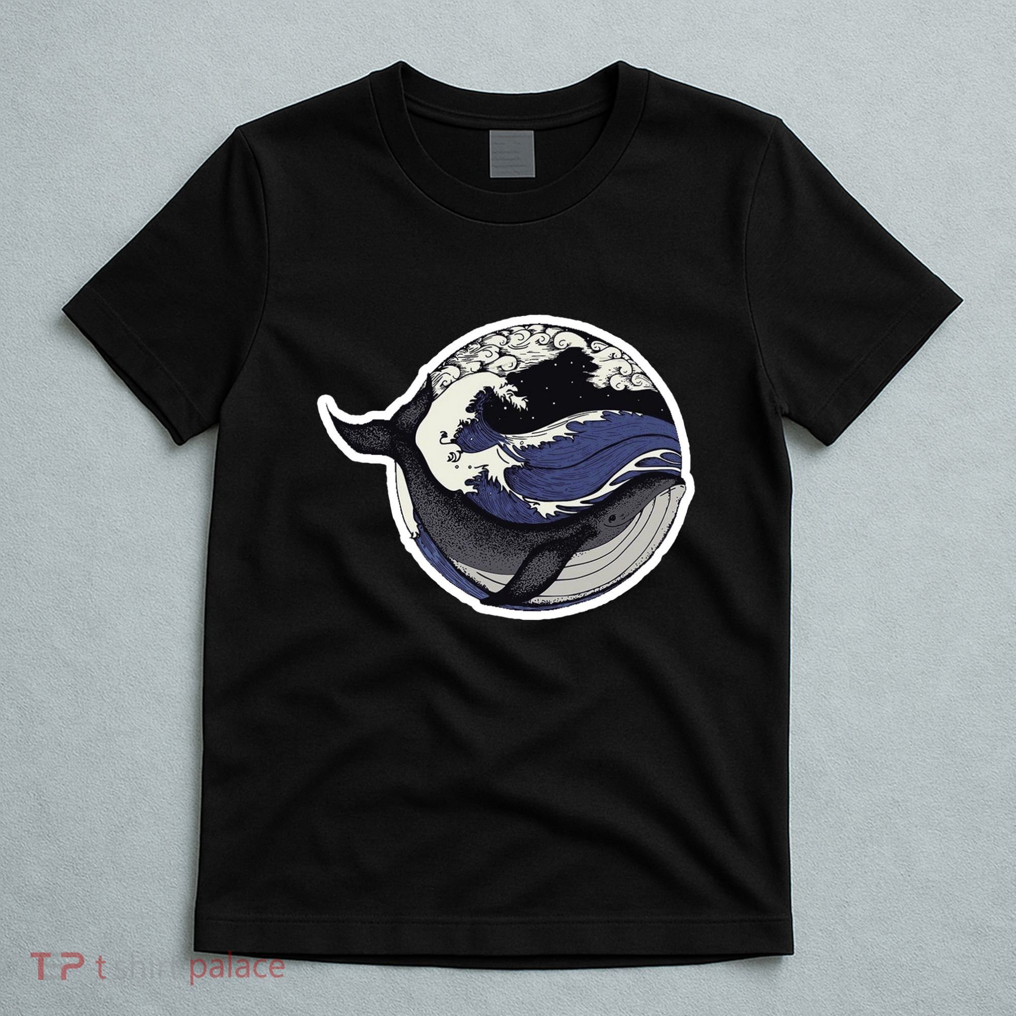 Blue Whale Great Wave T-Shirt