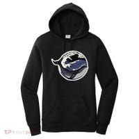 Blue Whale Great Wave Women's Hoodie thumb 0