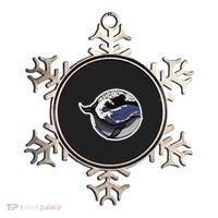 Blue Whale Great Wave Ornament thumb 0