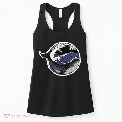 Blue Whale Great Wave Women's Tank Top