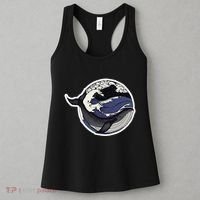 Blue Whale Great Wave Women's Tank Top thumb 3