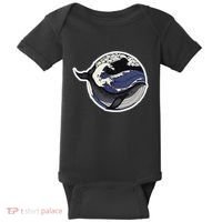 Blue Whale Great Wave Baby Bodysuit thumb 0